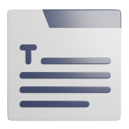 Escrita  3D Icon
