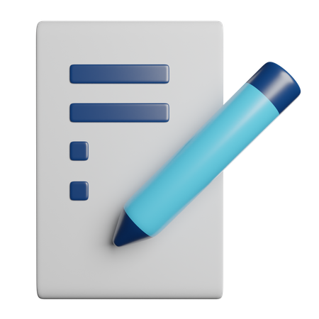 Escrita  3D Icon