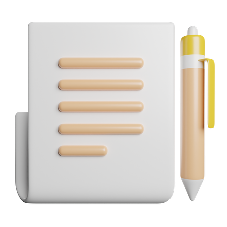 Escrita  3D Icon