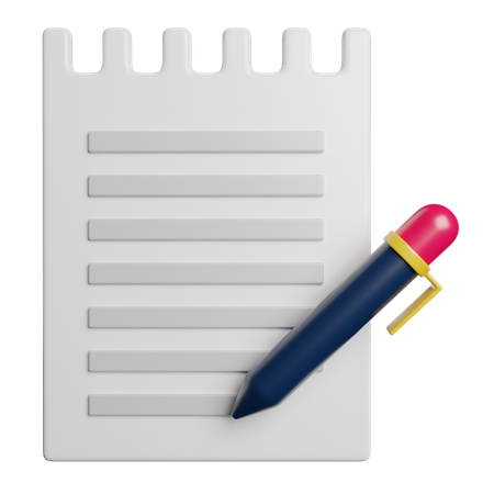 Escrita  3D Icon