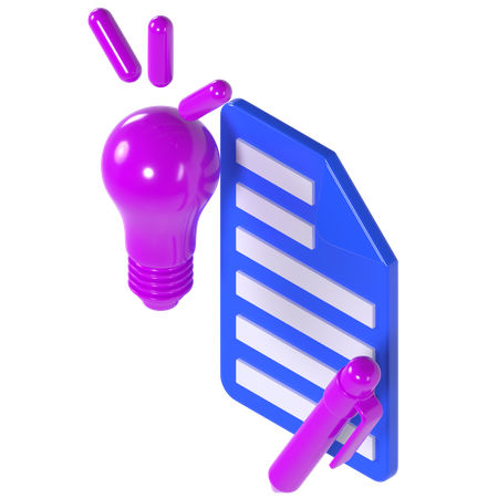 Escrita criativa  3D Icon