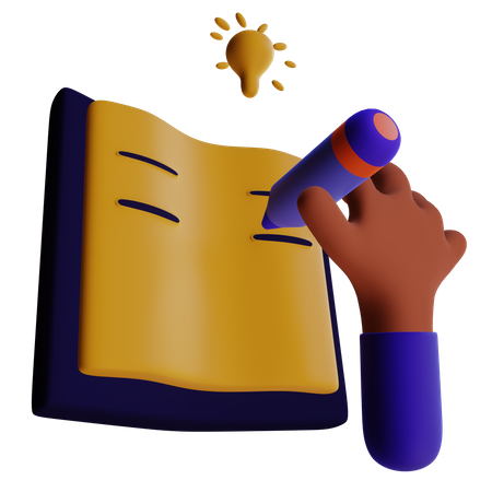 Escrita de conteúdo criativo  3D Icon