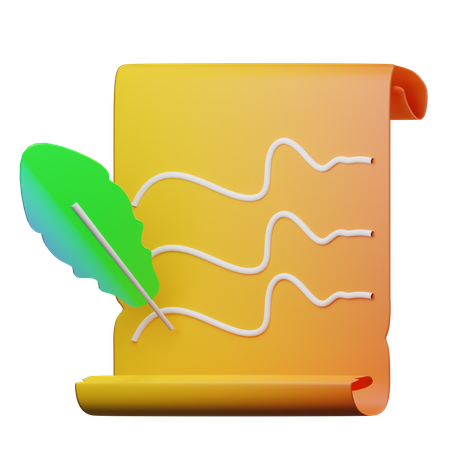 Escrita de história  3D Icon