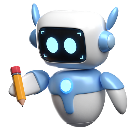 Escrita de robô  3D Icon