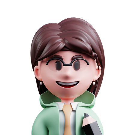 Escritor  3D Icon