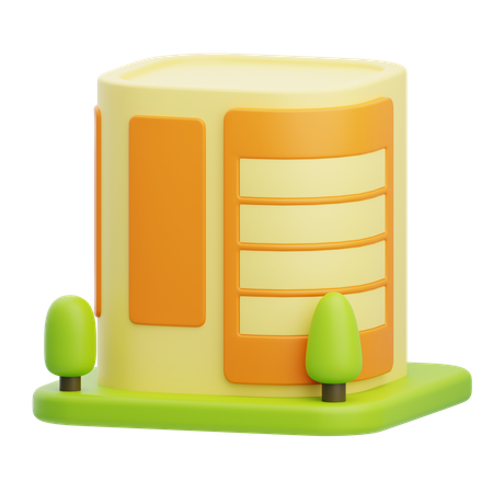 Escritório  3D Icon