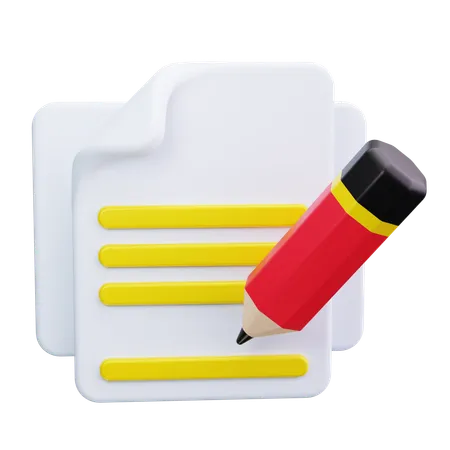 Escritura  3D Icon