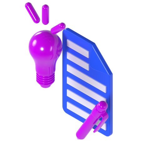 Escritura creativa  3D Icon