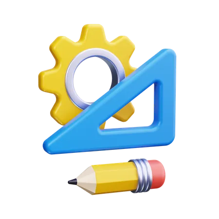 Escuadra  3D Icon