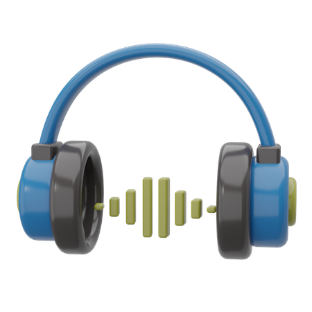 Escuchando audio  3D Icon