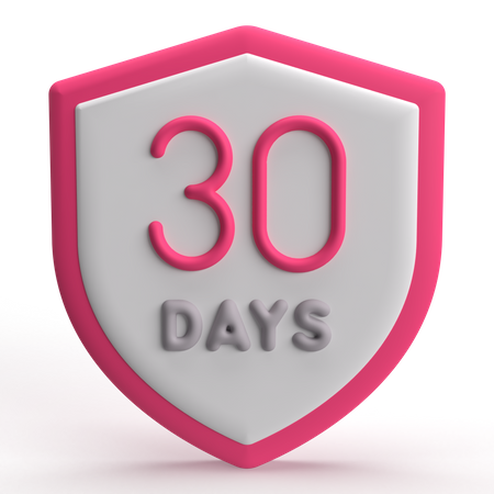 Escudo de 30 días  3D Icon