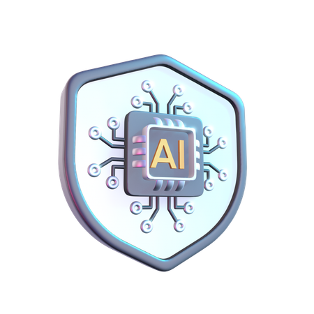 Escudo de ia  3D Icon