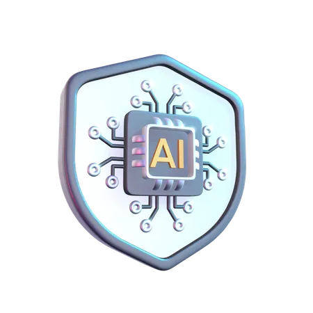 Escudo de ia  3D Icon