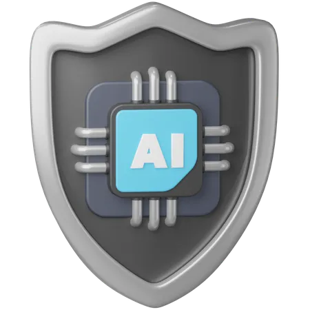 Escudo de ia  3D Icon