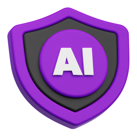 Escudo de ia  3D Icon