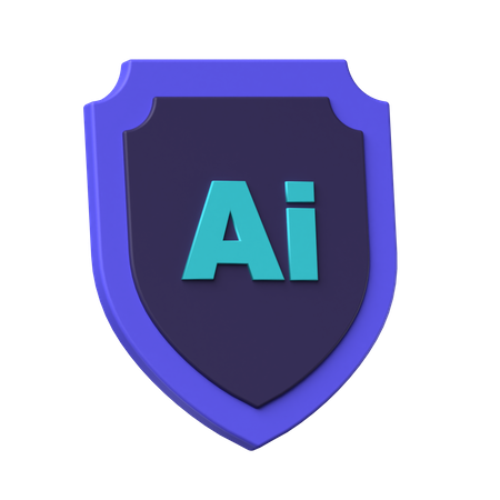 Escudo de ia  3D Icon