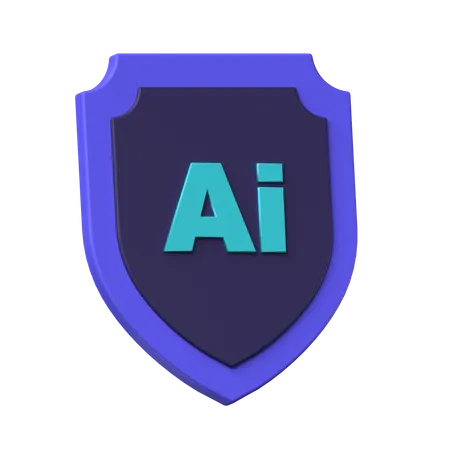 Escudo de ia  3D Icon