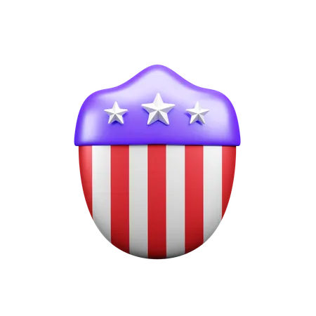 Escudo americano  3D Icon