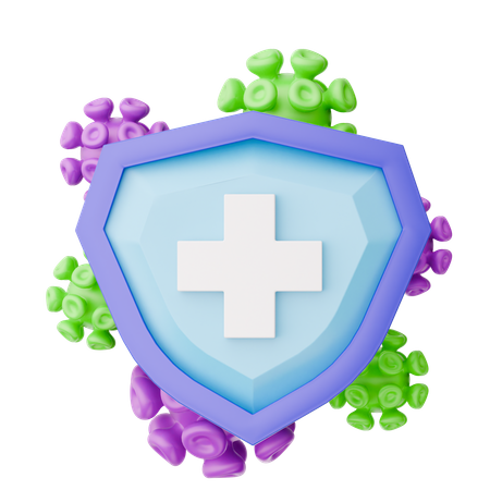 Escudo antivirus  3D Icon