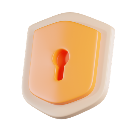 Buraco da fechadura do escudo  3D Icon