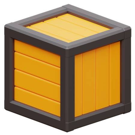Escudo de caja  3D Illustration