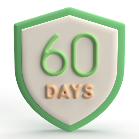 Escudo de 60 dias  3D Icon