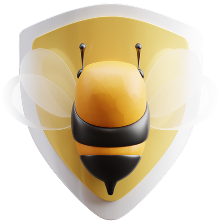 Escudo de abeja  3D Icon