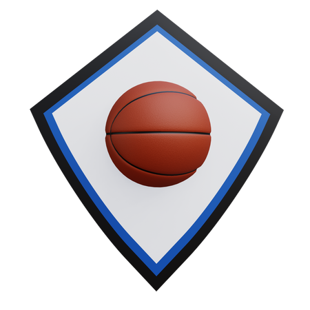 Escudo de basquete  3D Icon