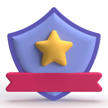 Escudo de calidad  3D Icon