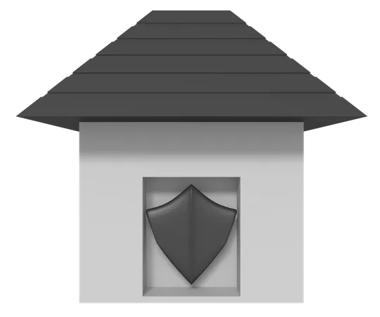 Escudo de casa  3D Icon