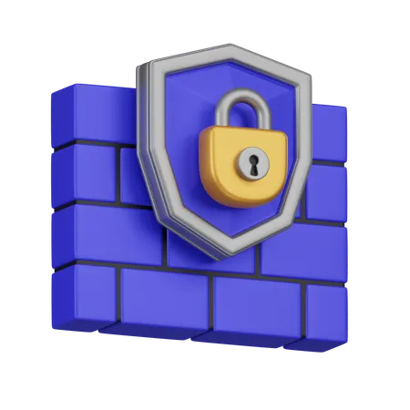 Escudo de cifrado  3D Icon