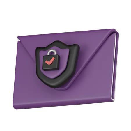 Escudo de correio  3D Icon