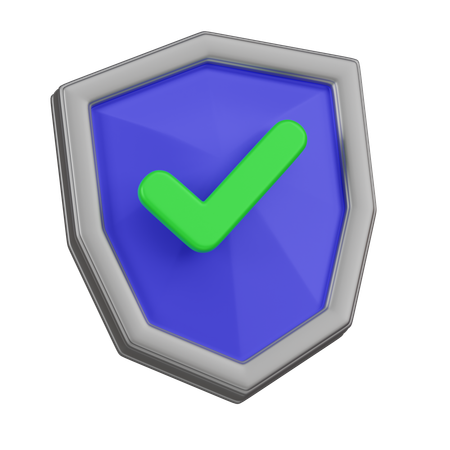 Escudo de criptografia  3D Icon