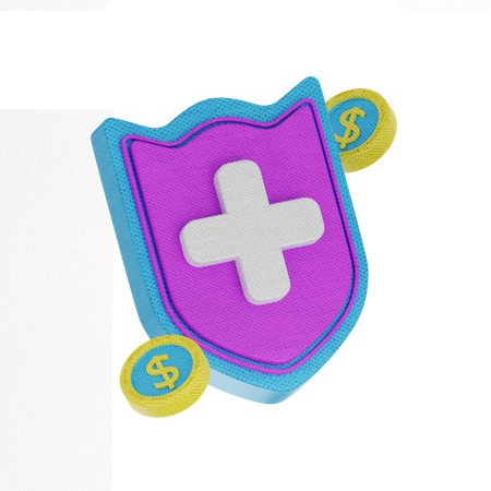 Escudo de dinheiro  3D Icon