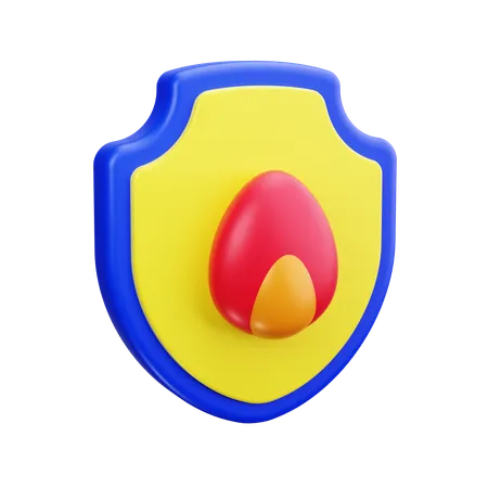 Escudo de fogo  3D Icon