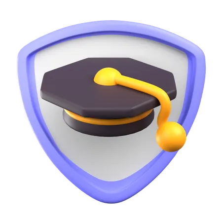 Escudo de graduacion  3D Icon