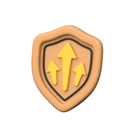 Escudo de lucro  3D Icon