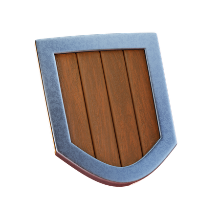 Escudo de madera  3D Icon