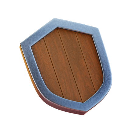 Escudo de madera  3D Icon