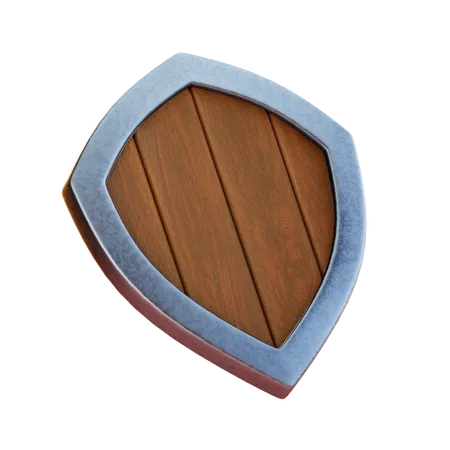 Escudo de madera  3D Icon