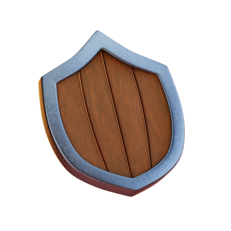 Escudo de madera  3D Icon