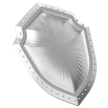 Escudo de prata  3D Icon