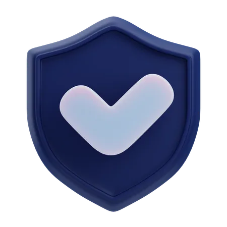 Escudo de proteção  3D Icon