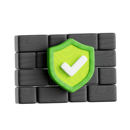 Escudo de proteção contra fogo  3D Icon