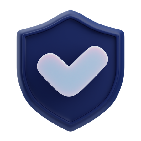 Escudo de protección  3D Icon