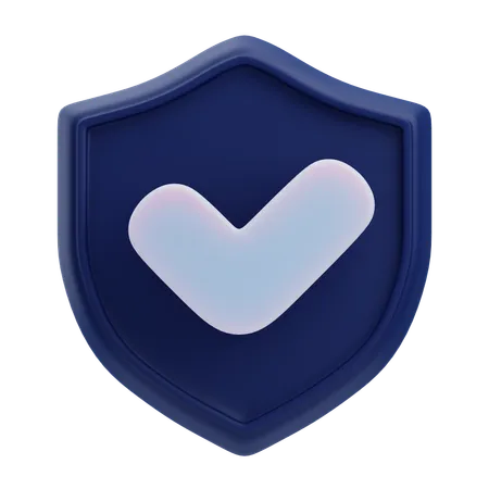 Escudo de protección  3D Icon