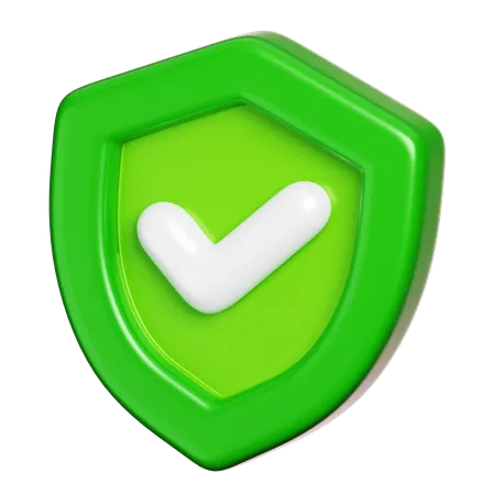 Escudo de protección  3D Icon