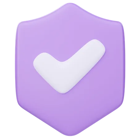 Escudo de protección  3D Icon