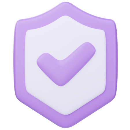 Escudo de protección  3D Icon