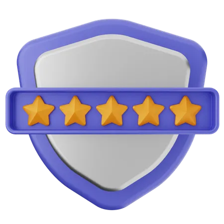 Protección del escudo de clasificación  3D Icon